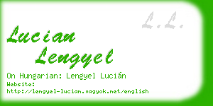 lucian lengyel business card