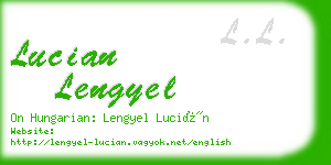 lucian lengyel business card